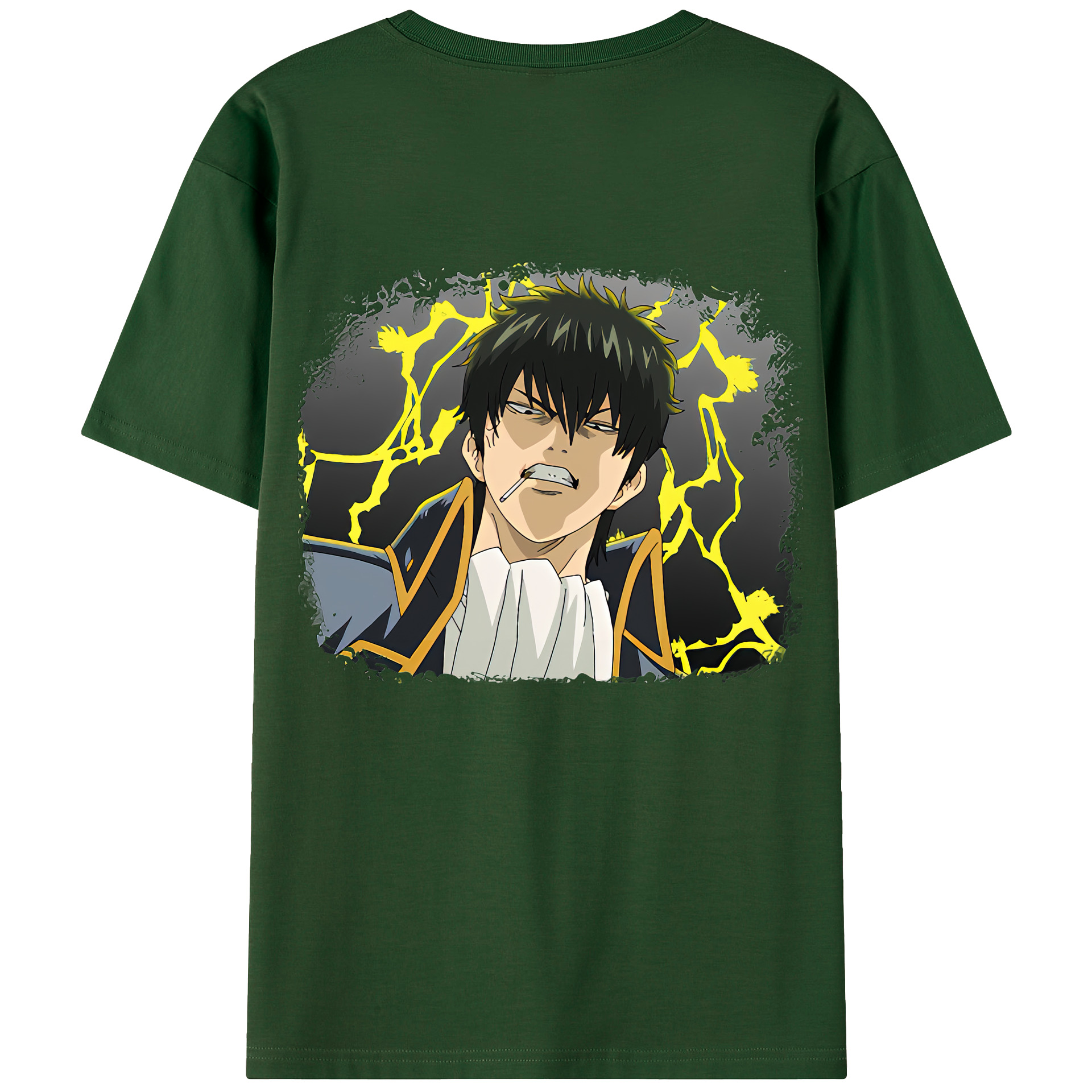 （画像用） ぎんたま 坂田銀時（さかたぎんとき） 神楽 志村新八（しむら しんぱち） GINTAMA Sakata Gintoki Kagura Shimura Shinpachi 綿100％半袖Tシャツ（背面プリント）